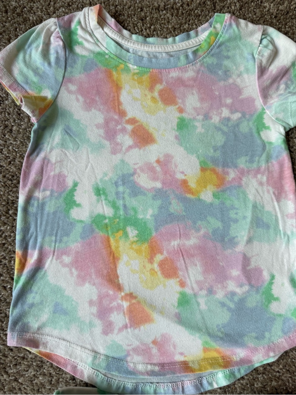 Cat & Jack Pastel Tie-Dye Two-Piece Skort Set (XS) - Picture 4 of 8